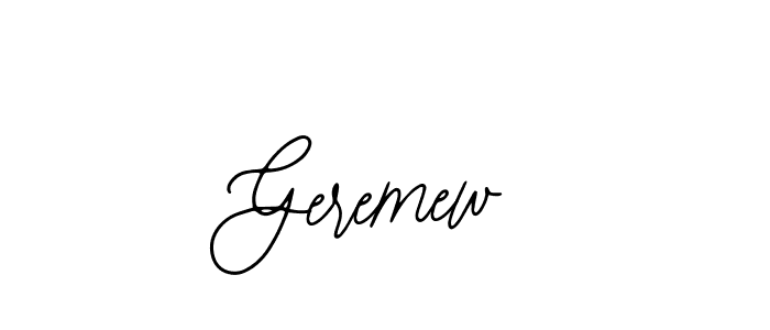 Make a beautiful signature design for name Geremew. With this signature (Bearetta-2O07w) style, you can create a handwritten signature for free. Geremew signature style 12 images and pictures png
