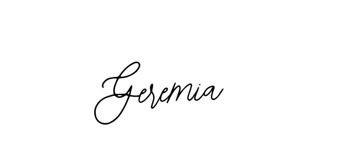 How to make Geremia signature? Bearetta-2O07w is a professional autograph style. Create handwritten signature for Geremia name. Geremia signature style 12 images and pictures png