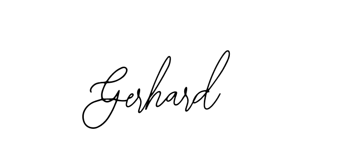 How to make Gerhard name signature. Use Bearetta-2O07w style for creating short signs online. This is the latest handwritten sign. Gerhard signature style 12 images and pictures png