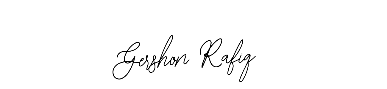 Best and Professional Signature Style for Gershon Rafiq. Bearetta-2O07w Best Signature Style Collection. Gershon Rafiq signature style 12 images and pictures png