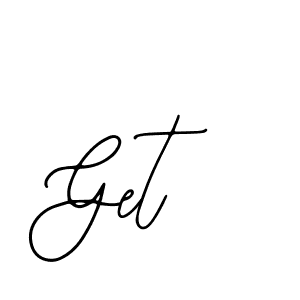 Design your own signature with our free online signature maker. With this signature software, you can create a handwritten (Bearetta-2O07w) signature for name Get. Get signature style 12 images and pictures png