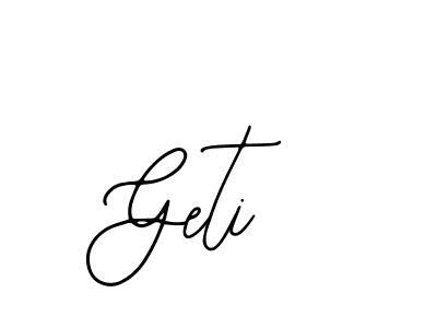 Design your own signature with our free online signature maker. With this signature software, you can create a handwritten (Bearetta-2O07w) signature for name Geti. Geti signature style 12 images and pictures png