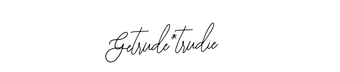 Once you've used our free online signature maker to create your best signature Bearetta-2O07w style, it's time to enjoy all of the benefits that Getrude*trudie name signing documents. Getrude*trudie signature style 12 images and pictures png