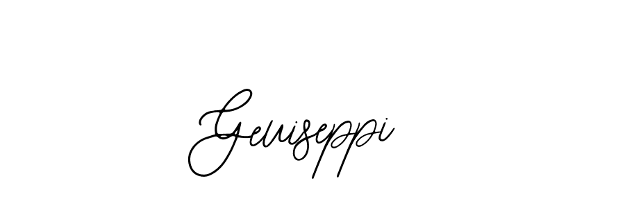 The best way (Bearetta-2O07w) to make a short signature is to pick only two or three words in your name. The name Geuiseppi include a total of six letters. For converting this name. Geuiseppi signature style 12 images and pictures png