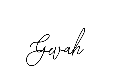 Design your own signature with our free online signature maker. With this signature software, you can create a handwritten (Bearetta-2O07w) signature for name Gevah. Gevah signature style 12 images and pictures png