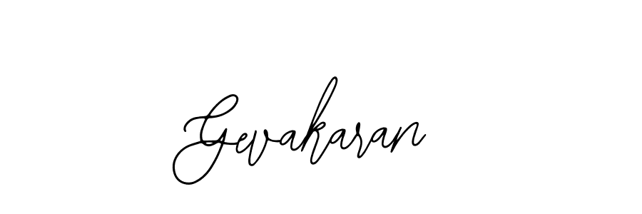 How to make Gevakaran name signature. Use Bearetta-2O07w style for creating short signs online. This is the latest handwritten sign. Gevakaran signature style 12 images and pictures png