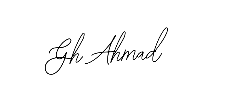 Also You can easily find your signature by using the search form. We will create Gh Ahmad name handwritten signature images for you free of cost using Bearetta-2O07w sign style. Gh Ahmad signature style 12 images and pictures png