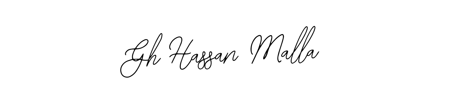 if you are searching for the best signature style for your name Gh Hassan Malla. so please give up your signature search. here we have designed multiple signature styles  using Bearetta-2O07w. Gh Hassan Malla signature style 12 images and pictures png