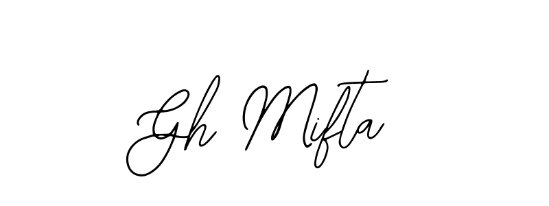 Design your own signature with our free online signature maker. With this signature software, you can create a handwritten (Bearetta-2O07w) signature for name Gh Mifta. Gh Mifta signature style 12 images and pictures png