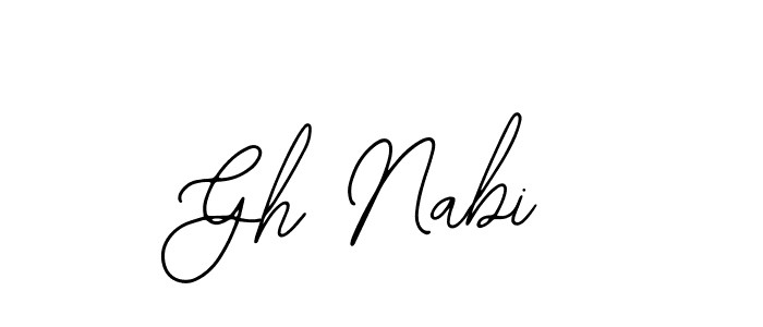 Also You can easily find your signature by using the search form. We will create Gh Nabi name handwritten signature images for you free of cost using Bearetta-2O07w sign style. Gh Nabi signature style 12 images and pictures png