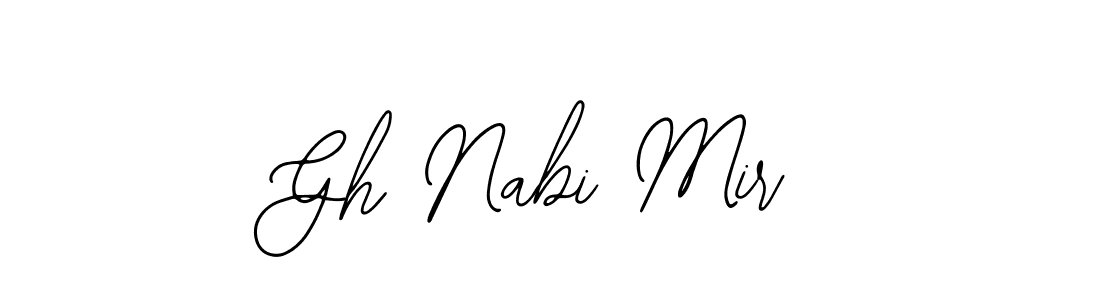 Make a beautiful signature design for name Gh Nabi Mir. With this signature (Bearetta-2O07w) style, you can create a handwritten signature for free. Gh Nabi Mir signature style 12 images and pictures png