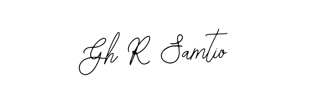 Design your own signature with our free online signature maker. With this signature software, you can create a handwritten (Bearetta-2O07w) signature for name Gh R Samtio. Gh R Samtio signature style 12 images and pictures png