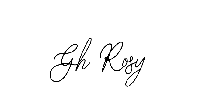 Use a signature maker to create a handwritten signature online. With this signature software, you can design (Bearetta-2O07w) your own signature for name Gh Rosy. Gh Rosy signature style 12 images and pictures png