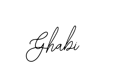 Use a signature maker to create a handwritten signature online. With this signature software, you can design (Bearetta-2O07w) your own signature for name Ghabi. Ghabi signature style 12 images and pictures png