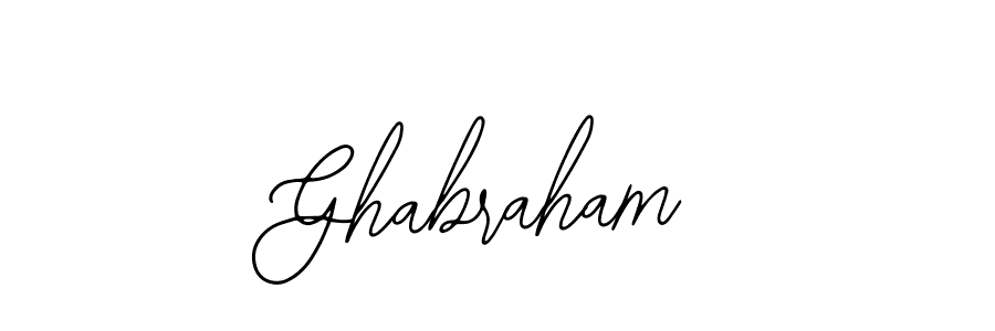 Design your own signature with our free online signature maker. With this signature software, you can create a handwritten (Bearetta-2O07w) signature for name Ghabraham. Ghabraham signature style 12 images and pictures png
