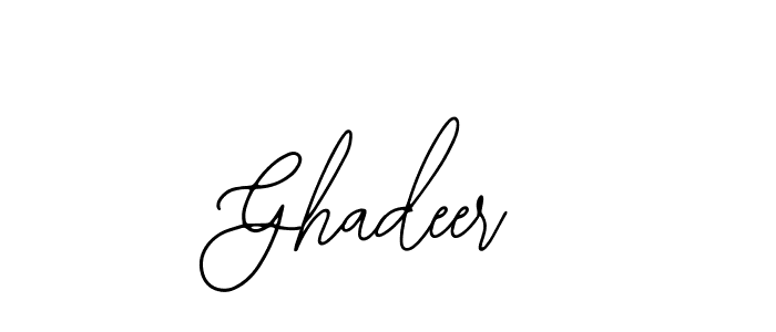 Make a beautiful signature design for name Ghadeer. Use this online signature maker to create a handwritten signature for free. Ghadeer signature style 12 images and pictures png
