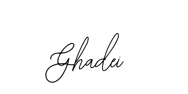How to make Ghadei name signature. Use Bearetta-2O07w style for creating short signs online. This is the latest handwritten sign. Ghadei signature style 12 images and pictures png