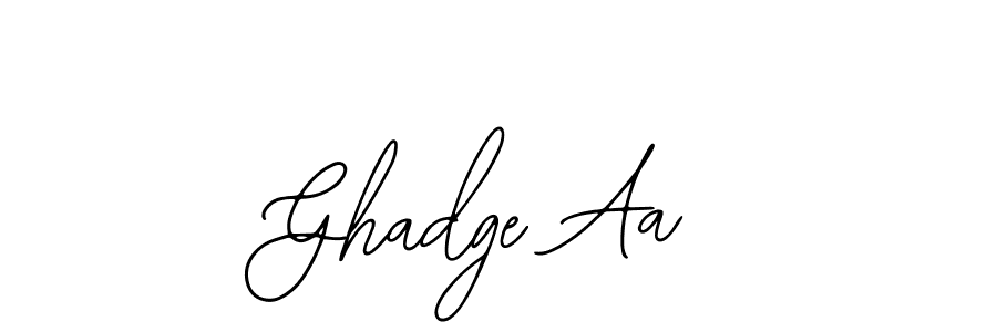 Make a beautiful signature design for name Ghadge Aa. With this signature (Bearetta-2O07w) style, you can create a handwritten signature for free. Ghadge Aa signature style 12 images and pictures png