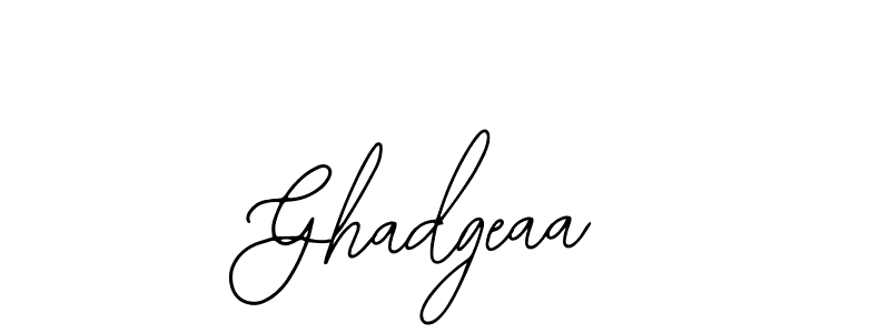 Design your own signature with our free online signature maker. With this signature software, you can create a handwritten (Bearetta-2O07w) signature for name Ghadgeaa. Ghadgeaa signature style 12 images and pictures png