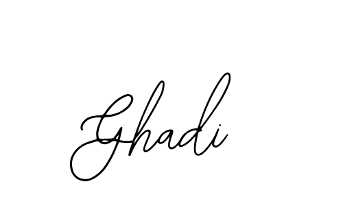 Use a signature maker to create a handwritten signature online. With this signature software, you can design (Bearetta-2O07w) your own signature for name Ghadi. Ghadi signature style 12 images and pictures png