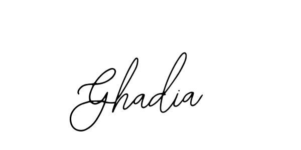 How to make Ghadia name signature. Use Bearetta-2O07w style for creating short signs online. This is the latest handwritten sign. Ghadia signature style 12 images and pictures png