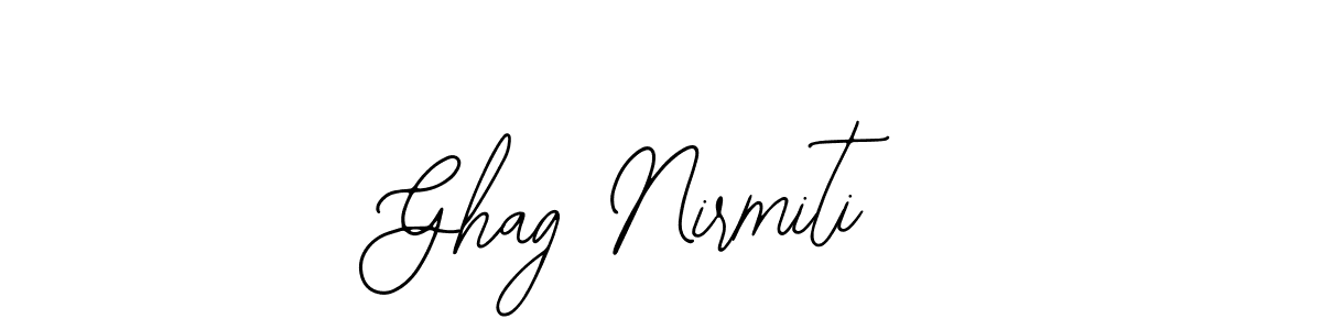 Similarly Bearetta-2O07w is the best handwritten signature design. Signature creator online .You can use it as an online autograph creator for name Ghag Nirmiti. Ghag Nirmiti signature style 12 images and pictures png