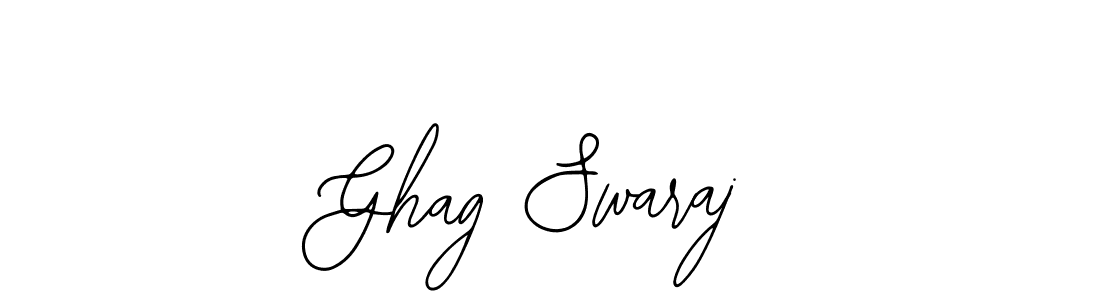 Design your own signature with our free online signature maker. With this signature software, you can create a handwritten (Bearetta-2O07w) signature for name Ghag Swaraj. Ghag Swaraj signature style 12 images and pictures png