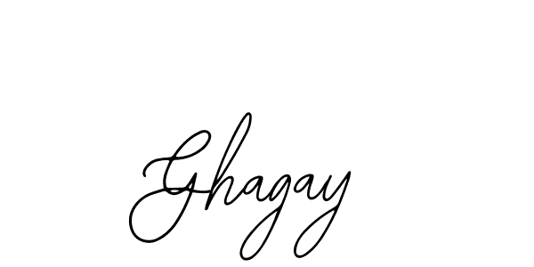 How to make Ghagay name signature. Use Bearetta-2O07w style for creating short signs online. This is the latest handwritten sign. Ghagay signature style 12 images and pictures png