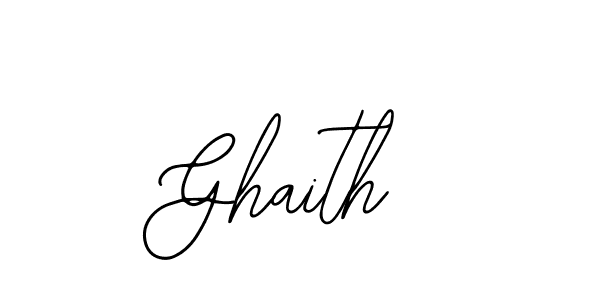 You should practise on your own different ways (Bearetta-2O07w) to write your name (Ghaith) in signature. don't let someone else do it for you. Ghaith signature style 12 images and pictures png