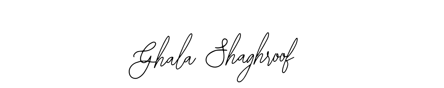 Use a signature maker to create a handwritten signature online. With this signature software, you can design (Bearetta-2O07w) your own signature for name Ghala Shaghroof. Ghala Shaghroof signature style 12 images and pictures png