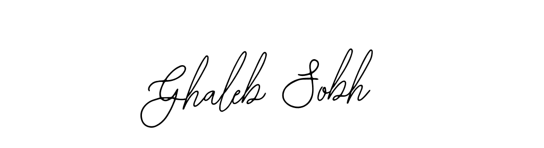 Design your own signature with our free online signature maker. With this signature software, you can create a handwritten (Bearetta-2O07w) signature for name Ghaleb Sobh. Ghaleb Sobh signature style 12 images and pictures png