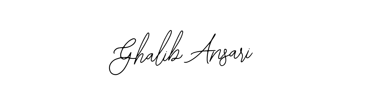 This is the best signature style for the Ghalib Ansari name. Also you like these signature font (Bearetta-2O07w). Mix name signature. Ghalib Ansari signature style 12 images and pictures png