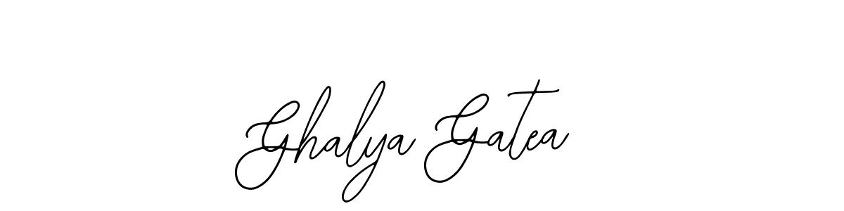 Use a signature maker to create a handwritten signature online. With this signature software, you can design (Bearetta-2O07w) your own signature for name Ghalya Gatea. Ghalya Gatea signature style 12 images and pictures png
