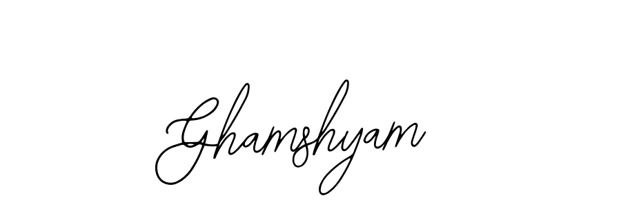 The best way (Bearetta-2O07w) to make a short signature is to pick only two or three words in your name. The name Ghamshyam include a total of six letters. For converting this name. Ghamshyam signature style 12 images and pictures png