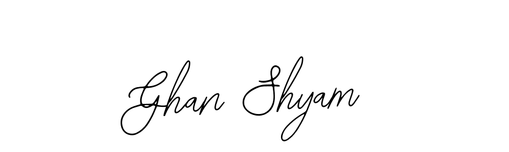 The best way (Bearetta-2O07w) to make a short signature is to pick only two or three words in your name. The name Ghan Shyam include a total of six letters. For converting this name. Ghan Shyam signature style 12 images and pictures png