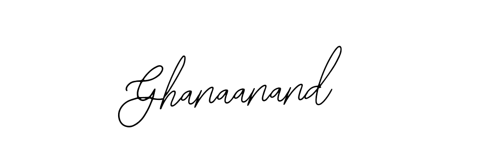 How to make Ghanaanand signature? Bearetta-2O07w is a professional autograph style. Create handwritten signature for Ghanaanand name. Ghanaanand signature style 12 images and pictures png