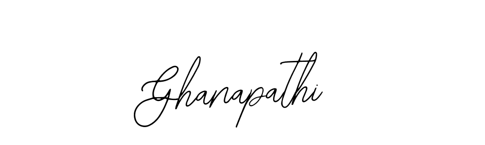 Design your own signature with our free online signature maker. With this signature software, you can create a handwritten (Bearetta-2O07w) signature for name Ghanapathi. Ghanapathi signature style 12 images and pictures png