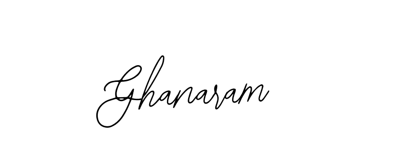 How to make Ghanaram name signature. Use Bearetta-2O07w style for creating short signs online. This is the latest handwritten sign. Ghanaram signature style 12 images and pictures png