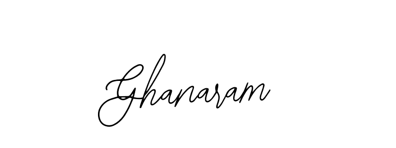 How to make Ghanaram name signature. Use Bearetta-2O07w style for creating short signs online. This is the latest handwritten sign. Ghanaram signature style 12 images and pictures png