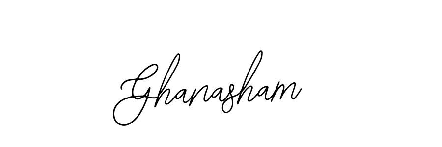Create a beautiful signature design for name Ghanasham. With this signature (Bearetta-2O07w) fonts, you can make a handwritten signature for free. Ghanasham signature style 12 images and pictures png
