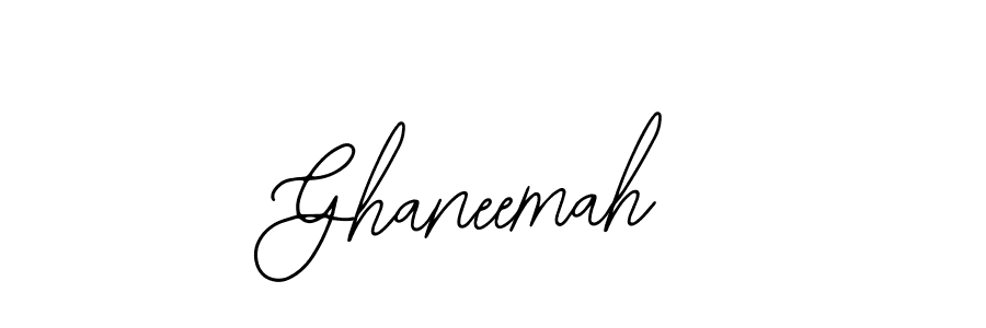 Bearetta-2O07w is a professional signature style that is perfect for those who want to add a touch of class to their signature. It is also a great choice for those who want to make their signature more unique. Get Ghaneemah name to fancy signature for free. Ghaneemah signature style 12 images and pictures png