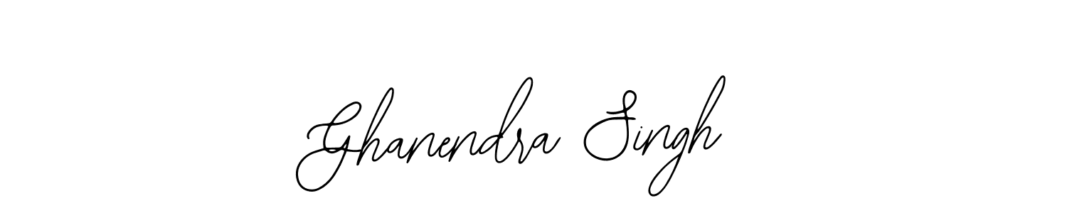 How to make Ghanendra Singh name signature. Use Bearetta-2O07w style for creating short signs online. This is the latest handwritten sign. Ghanendra Singh signature style 12 images and pictures png