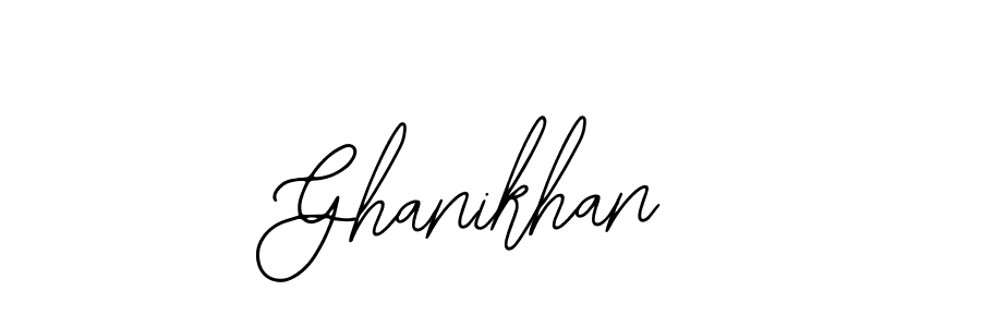 How to make Ghanikhan signature? Bearetta-2O07w is a professional autograph style. Create handwritten signature for Ghanikhan name. Ghanikhan signature style 12 images and pictures png