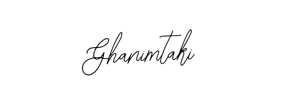 The best way (Bearetta-2O07w) to make a short signature is to pick only two or three words in your name. The name Ghanimtaki include a total of six letters. For converting this name. Ghanimtaki signature style 12 images and pictures png