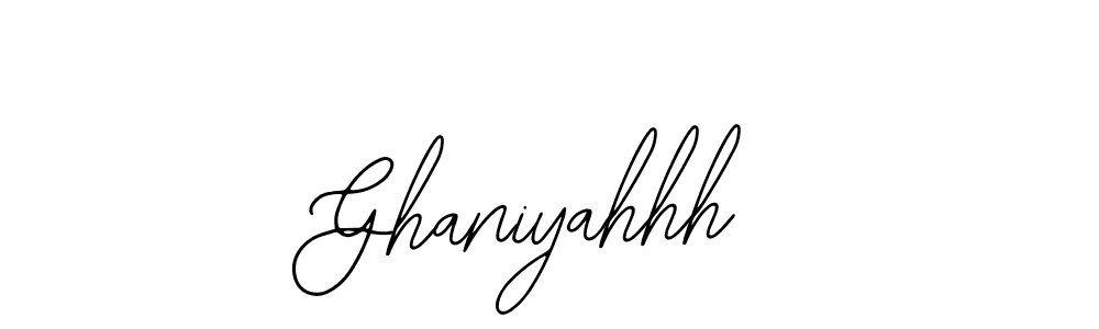 Make a beautiful signature design for name Ghaniyahhh. Use this online signature maker to create a handwritten signature for free. Ghaniyahhh signature style 12 images and pictures png