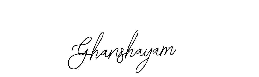 Also we have Ghanshayam name is the best signature style. Create professional handwritten signature collection using Bearetta-2O07w autograph style. Ghanshayam signature style 12 images and pictures png