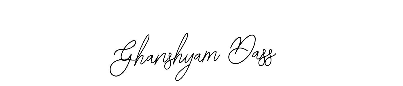 Similarly Bearetta-2O07w is the best handwritten signature design. Signature creator online .You can use it as an online autograph creator for name Ghanshyam Dass. Ghanshyam Dass signature style 12 images and pictures png