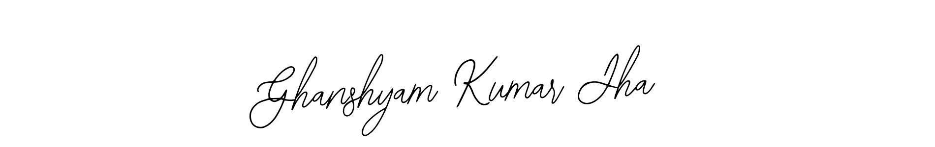 Make a beautiful signature design for name Ghanshyam Kumar Jha. Use this online signature maker to create a handwritten signature for free. Ghanshyam Kumar Jha signature style 12 images and pictures png