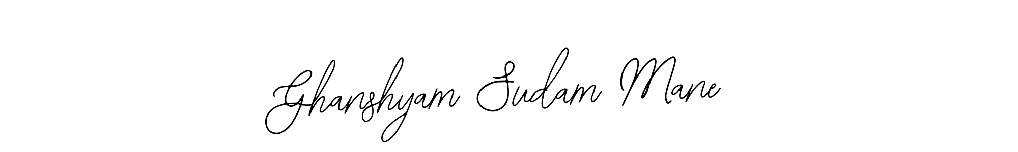 Make a beautiful signature design for name Ghanshyam Sudam Mane. With this signature (Bearetta-2O07w) style, you can create a handwritten signature for free. Ghanshyam Sudam Mane signature style 12 images and pictures png