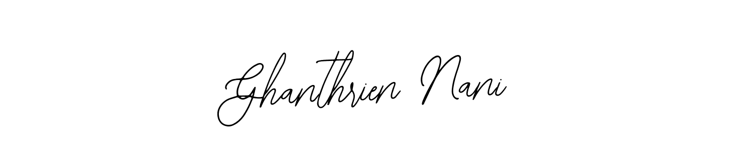 This is the best signature style for the Ghanthrien Nani name. Also you like these signature font (Bearetta-2O07w). Mix name signature. Ghanthrien Nani signature style 12 images and pictures png